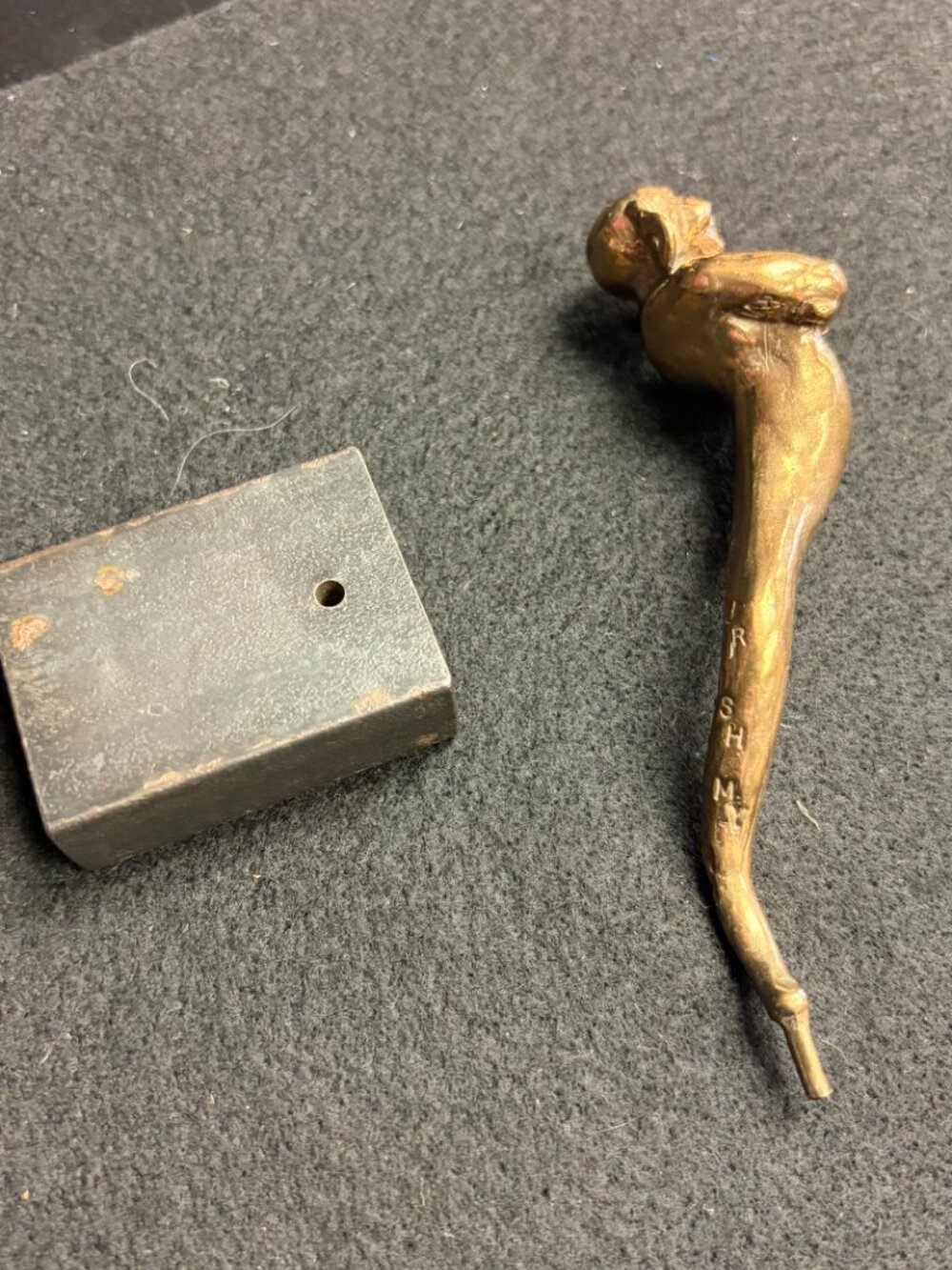 Vintage Brass Balancing Monkey/Genie Figurine Kinetic Desk Sculpture - Picture 5 of 5